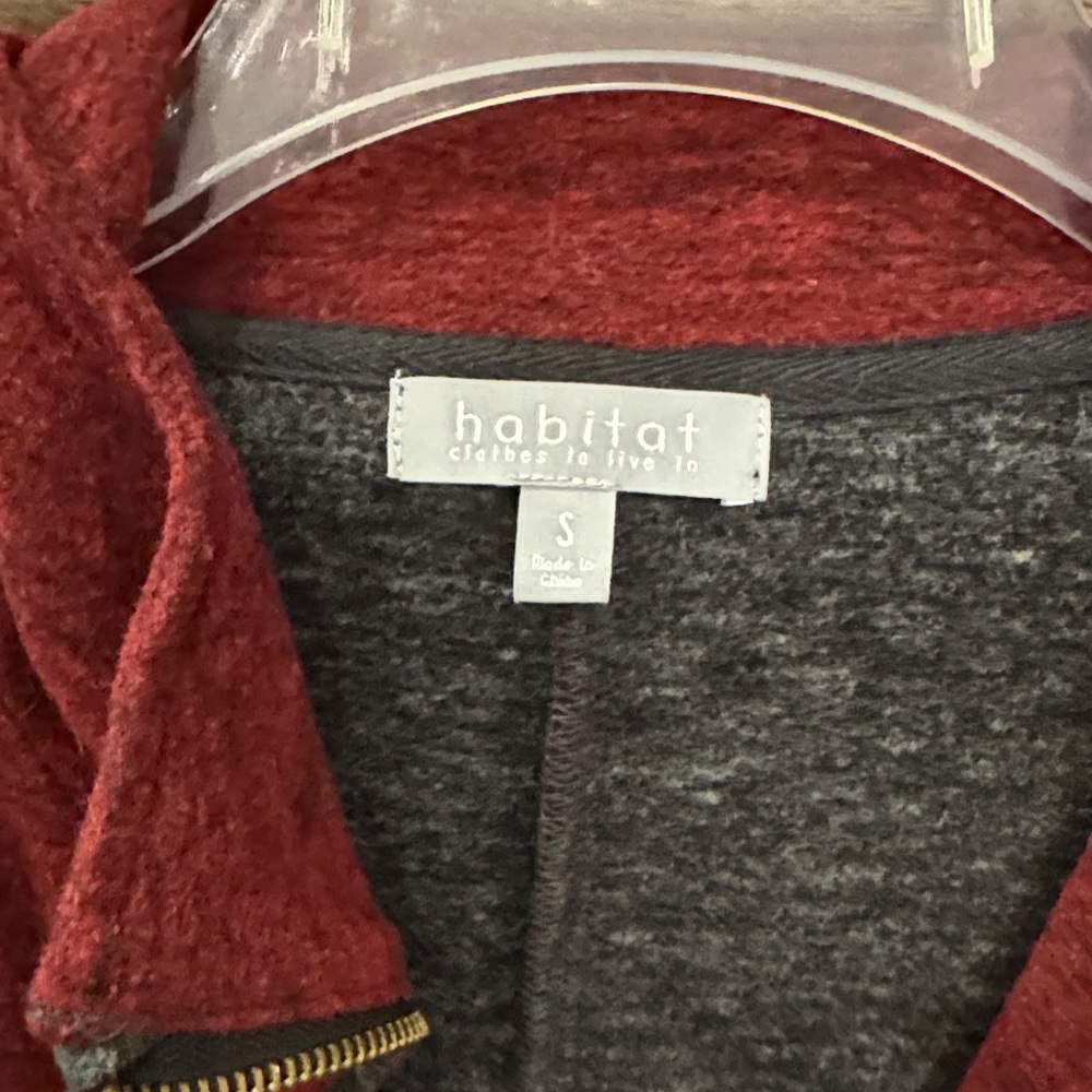 Habitat Burgundy and Gray Jacket - Picture 2 of 3